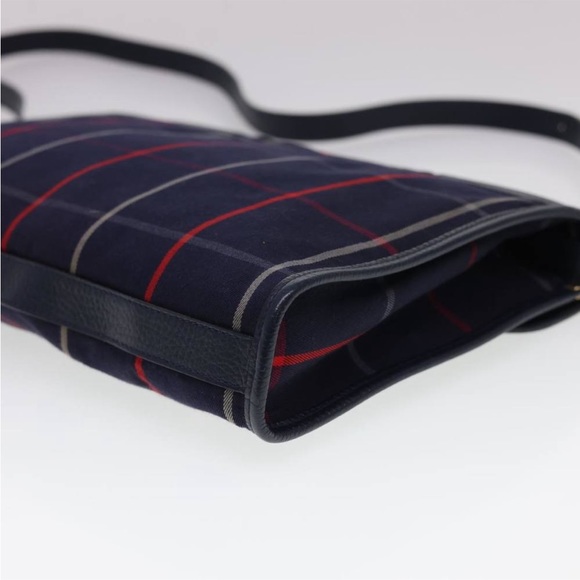 Burberry Navy Red Check Shoulder Bag - Picture 11 of 15